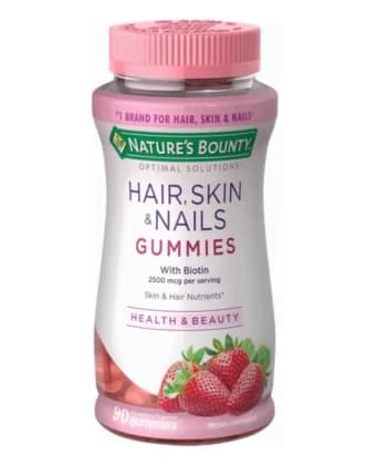 Vitaminas para Cabello, Piel y Uñas 180 Gomitas Nature's Bounty