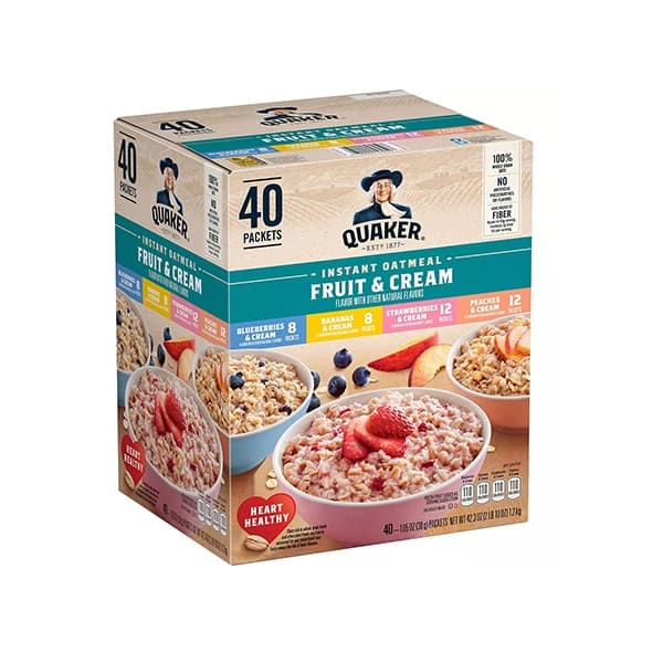 Avena instantanea fruta y crema 1.2 kg Quaker