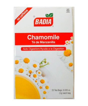 Te de Manzanilla Badia x25 Bags 1g