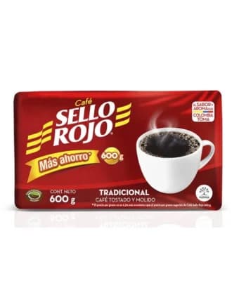 Café Tradicional x 600gr Sello Rojo