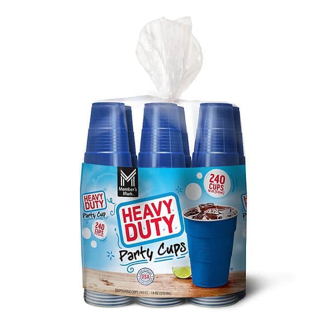 Vasos Azules Pack x 240 Member's Mark