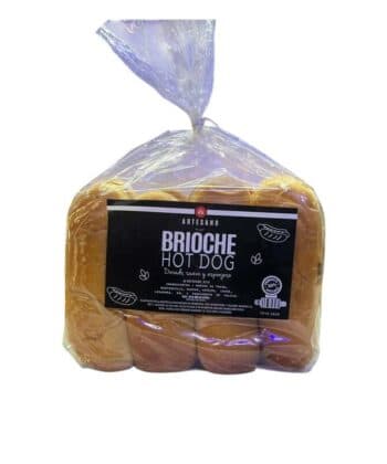 Pan Brioche Hot Dog 500gr Artesano