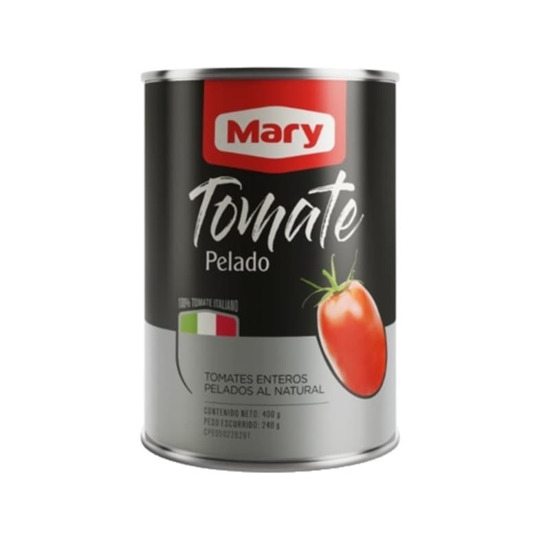 Tomates Enteros Pelados 400g Mary