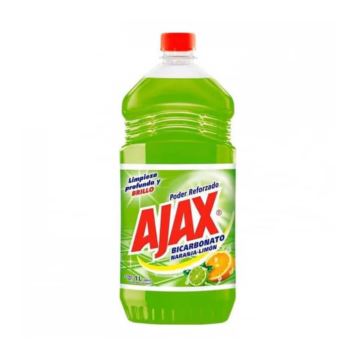 Limpiador Poder Reforzado Bicarbonato Naranja-Limon 1L Ajax