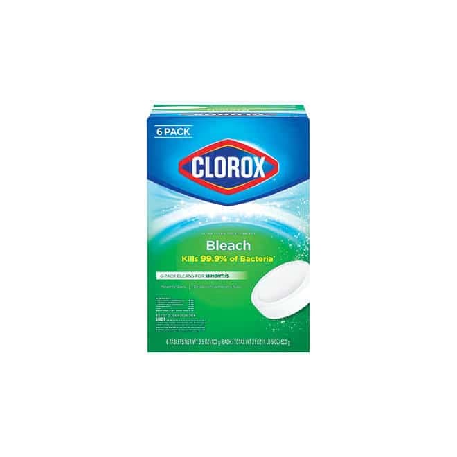 Limpiador de inodoros x 6 tabletas con lejía Clorox Ultra Clean