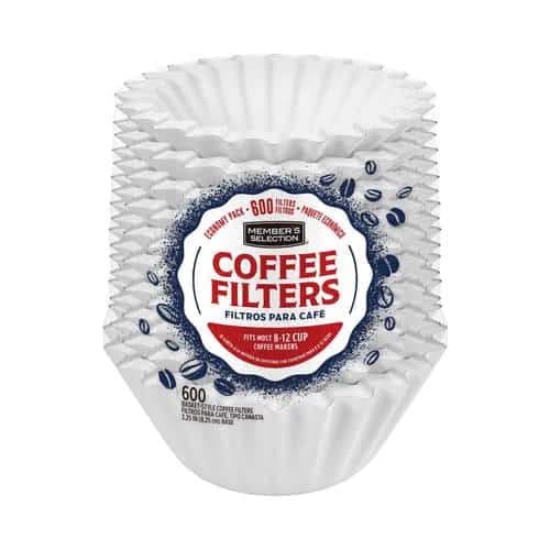 Filtros de Café 600 Unids 1.88 L - 2.82 L Member's Selection