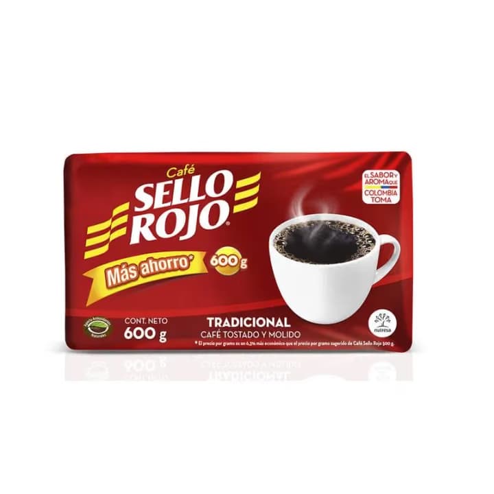 Café Tradicional x 600gr Sello Rojo