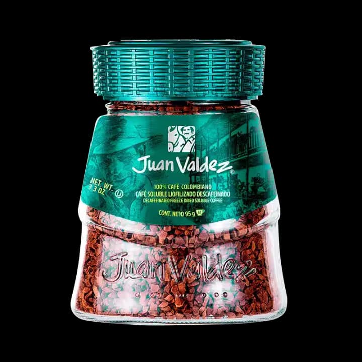 Cafe Instantaneo Descafeinado 95gr Juan Valdez