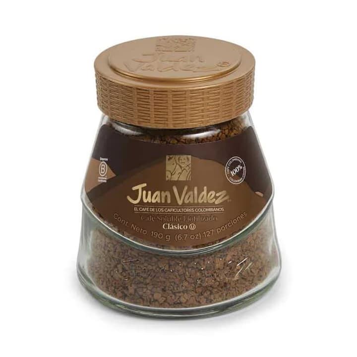 Cafe Soluble Liofilizado Clasico 190g Juan Valdez