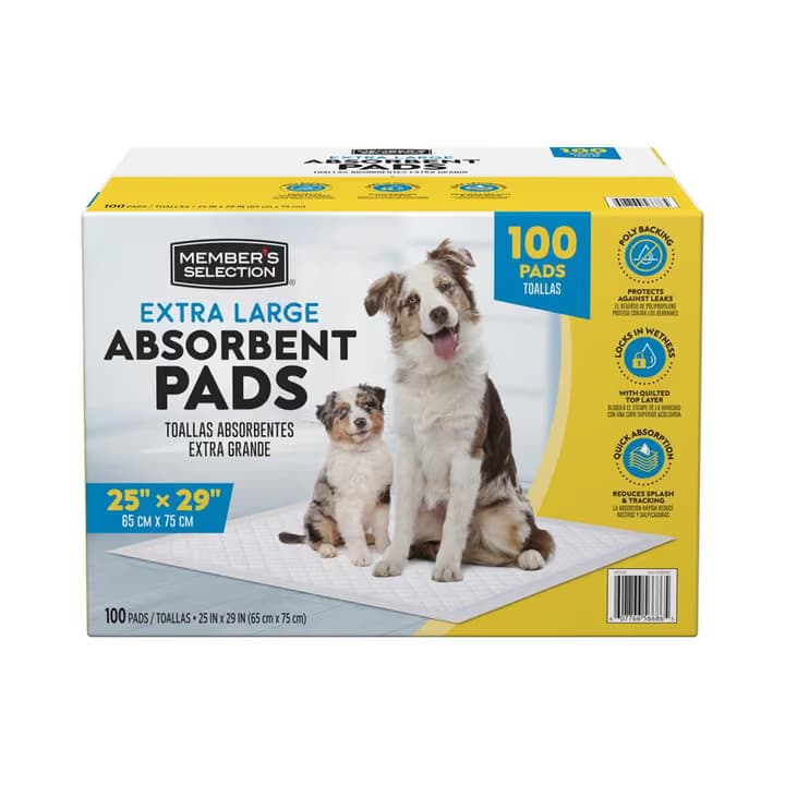 Toallas Absorbentes XL 100 Unids 66 cm x 76 cm Member's Selection
