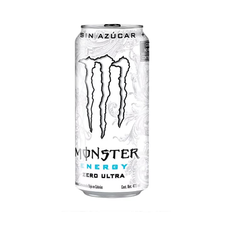 Bebida Energizante Zero Ultra blanca 473 ml Monster Energy