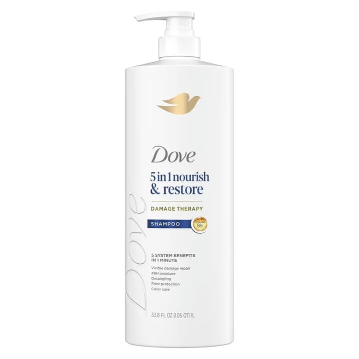 Shampoo 5 en 1 33.8 onzas líquidas Dove Nourish & Restore