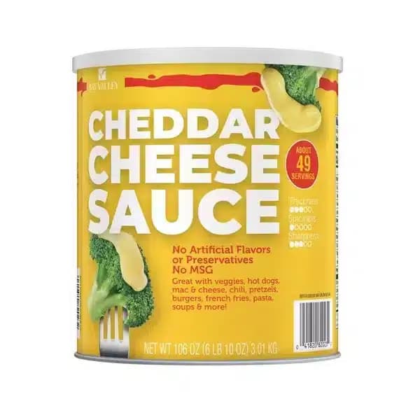 Salsa De Queso Cheddar 3.01 Kg. Bay Valley