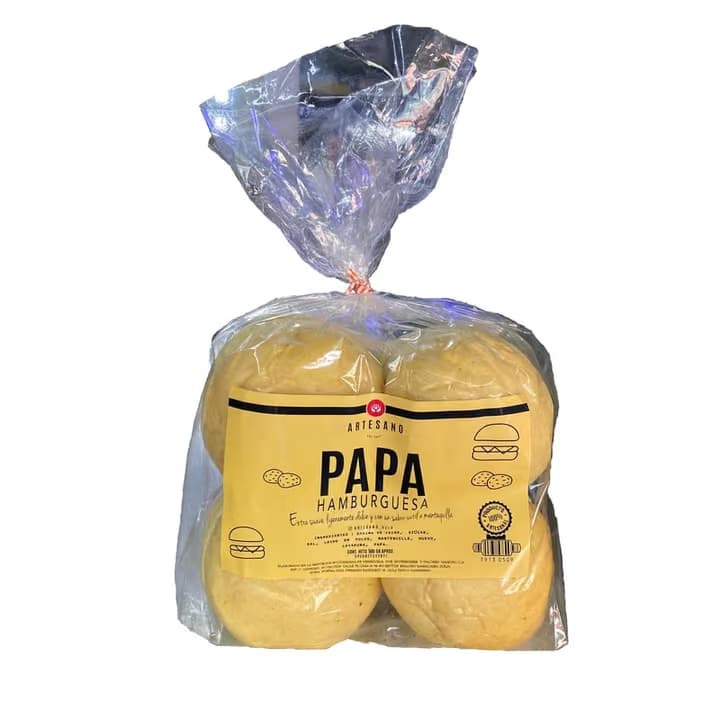 Pan de Hamburguesa Papa 500gr Artesano