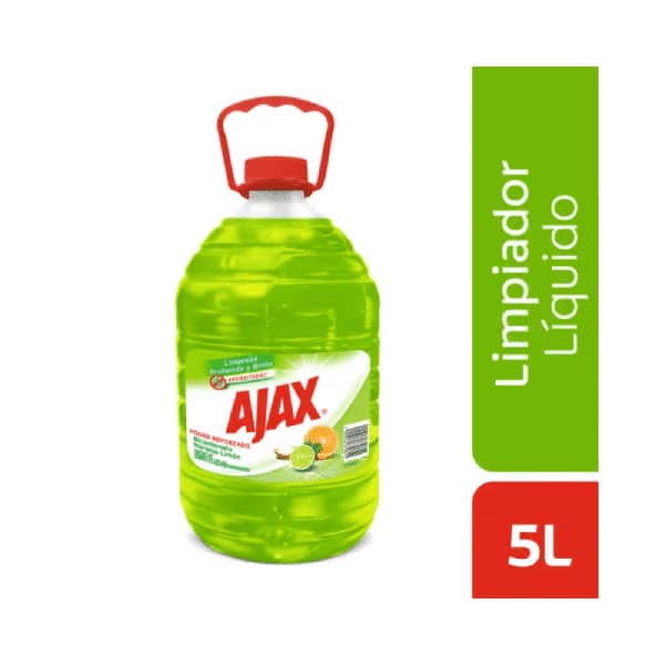 Limpiador Poder Reforzado Bicarbonato Naranja-Limon 5L Ajax
