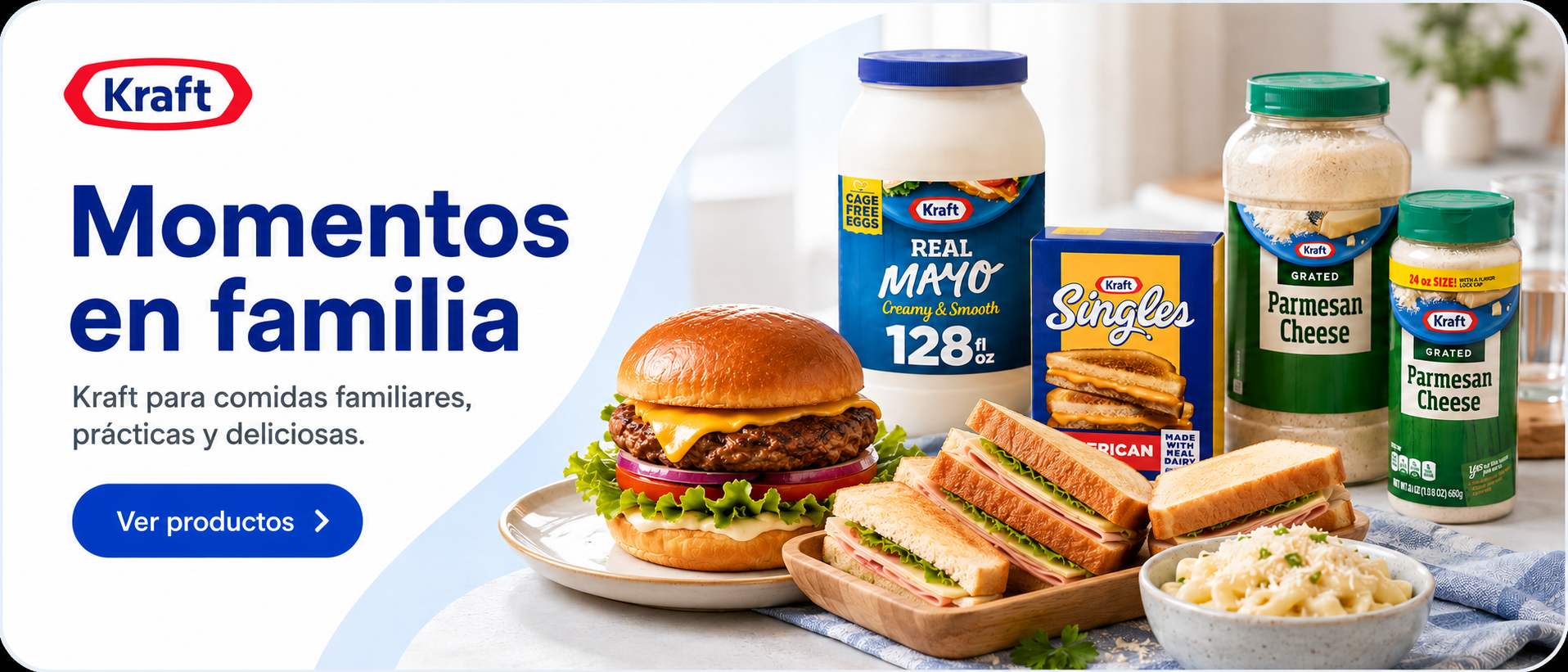 Kraft para comidas familiares, practicas y deliciosas