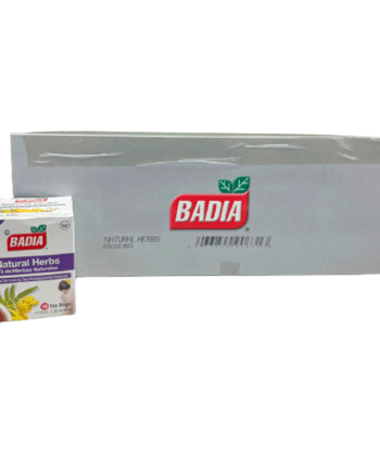 Caja de Té de Hierbas Naturales 10 sobres x 20 unds Badia