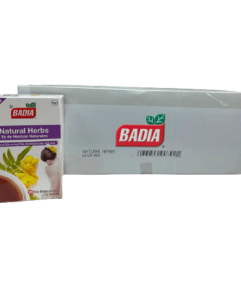 Caja de Té de Hierbas Naturales 25 sobres x 10 unds Badia