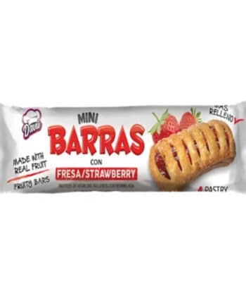 Mini Barras Rellenas Con Fresa 100g Davu
