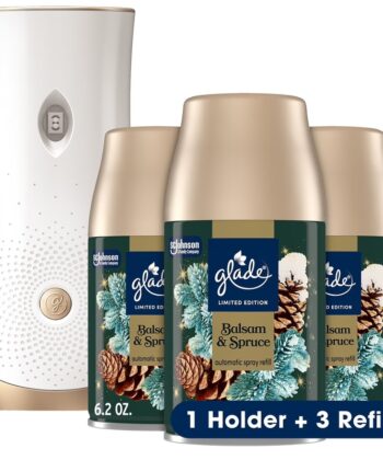 Ambientador Automático de Bálsamo y abeto 1 Soporte + 3 Recambios Glade