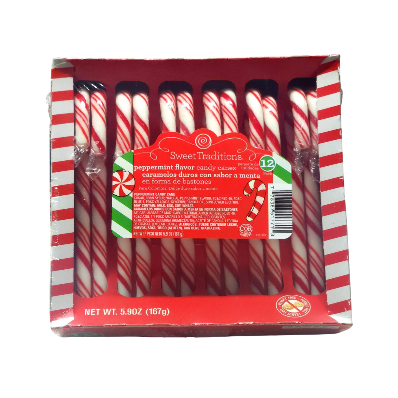 Bastones de Caramelo Rojo 167g Sweet Traditions