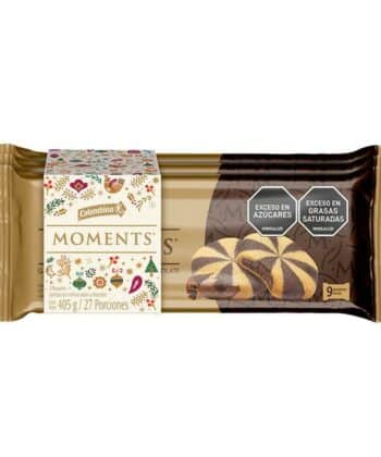 Galletas con Relleno Sabor a Chocolate 135g x 3 Unds Moments