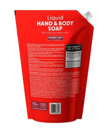 Jabón Líquido para Manos y Cuerpo Aroma a Frutos Rojos 2 L Member's Selection