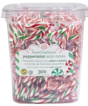 Mini Bastones de Caramelo 6g x 300 Unds Sweet Traditions