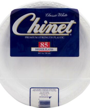 Platos Desechables de Plástico 85 Unidades 26 cm Chinet
