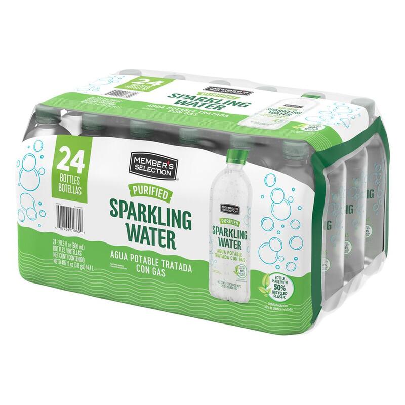 Agua Purificada con Gas 600ml x 24 unds Member's Selection (1)
