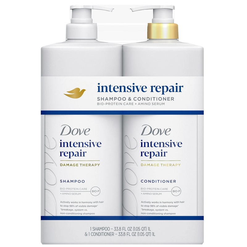 Shampoo y acondicionador Pack 1L Dove Intensive Repair (1)