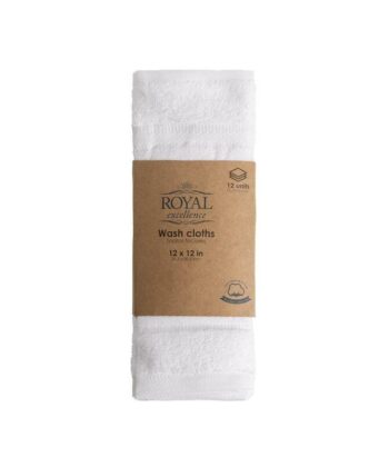 Toallas Faciales x 12 Unds 30 cm x 30 cm Royal Excellence