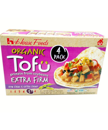 Tofu Orgánico 4 Unidades 340g House Foods