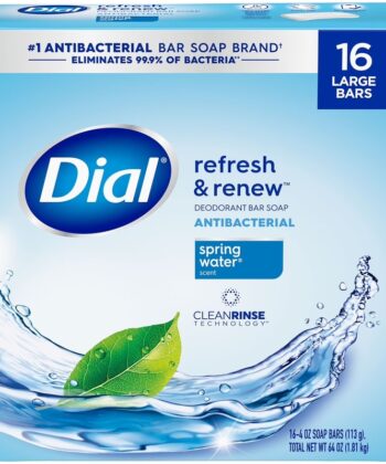 Jabon Antibacterial Spring Water 114gr 16 pack Dial