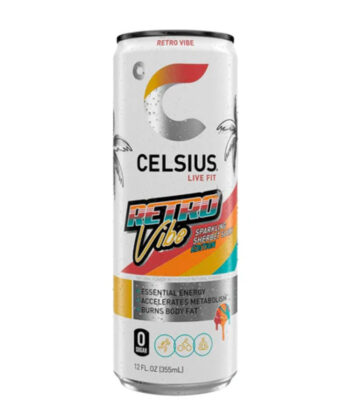 Bebida Energizante de Retro Vibes 355 ml x unid Celsius