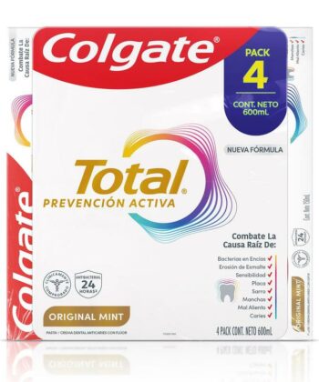 Crema Dental 150ml x 4 Unids Colgate Total Prevención Activa