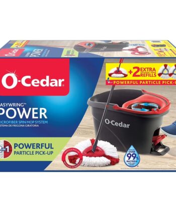 Fregona giratoria de microfibra + 2 recambios O-Cedar EasyWring Power