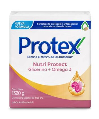 Jabón de Baño Antibacterial 110g x 12 unds Protex Nutri