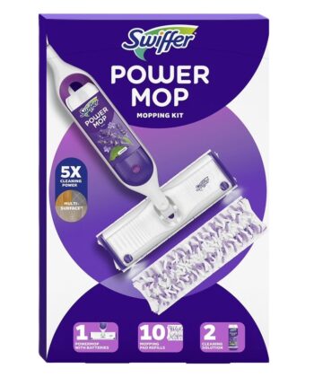 Kit de limpieza lavanda, 10 almohadillas + 2 recambios Swiffer PowerMop