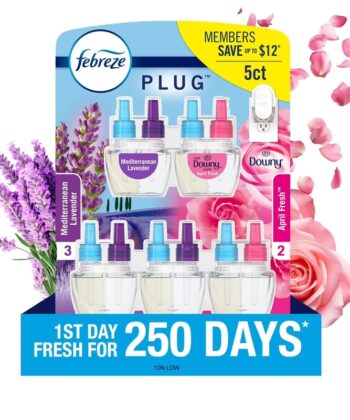 Recambios para Ambientador Lavanda + Downy April Fresh x 5 unds Febreze Plugs