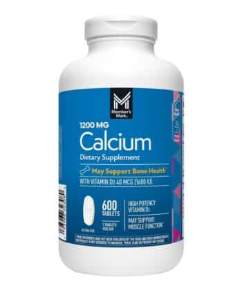 Calcio 600 tabletas 1200mg Member´s Mark