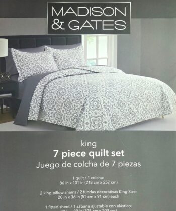 Sábanas de 7 Piezas King Madison and Gates